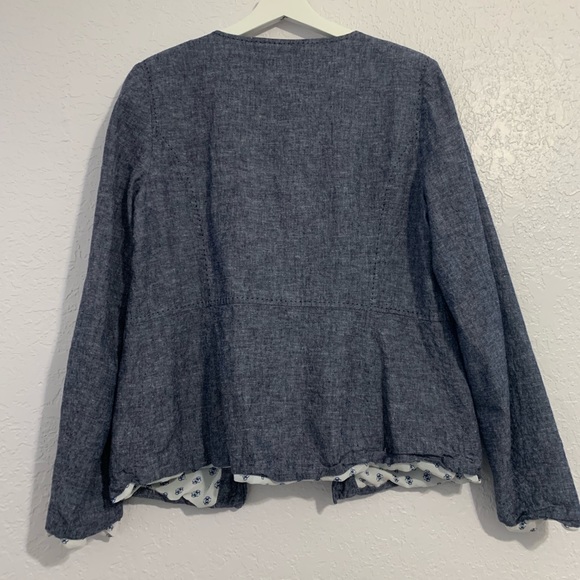 Laundry by Shelli Segal Linen Bomber Jacket - Picture 2 of 7